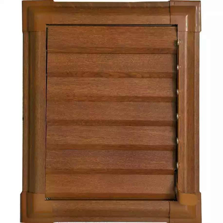 60 x 60  Alüminyum Ahşap Banyo Wc Havalandırma Panjuru